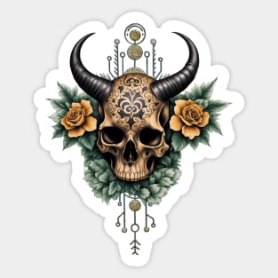 Awesome skull. Add a touch of darkness Sticker